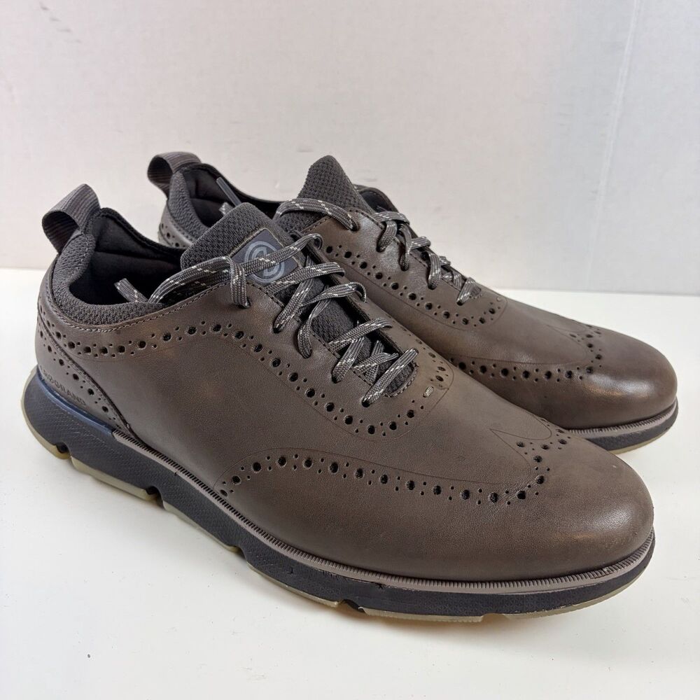 Cole Haan Zerogrand 4ZG Wingtip 4. Oxford 360 Gray Mens Size 10 W